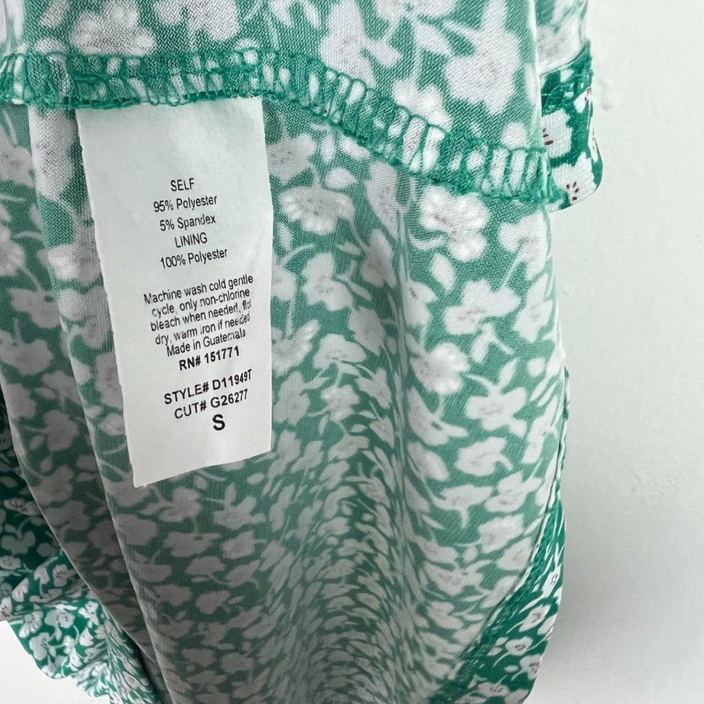 NWOT Stitch Fix Kaileigh Tasha Knit Dress Sleeveless Floral Green Size Small S - Picture 7 of 12